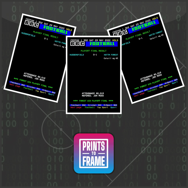 Teletext Teams - Framed Prints